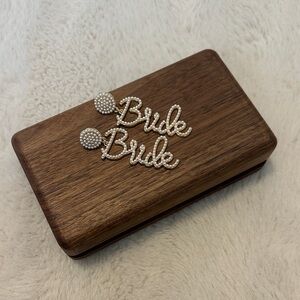 Bride Pearl Earrings | Bridal Shower or Bachelorette Party Accessory